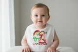 1st Christmas Appliqué Baby Bib