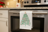 Merry Christmas Tree Tea Towel