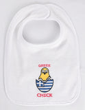Greek Chick Baby Bib