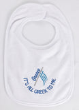 It's All Greek to Me Baby Bib