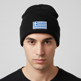 Greek Flag Fleece-lined Beanie
