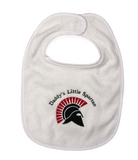 Daddy's Little Spartan Baby Bib