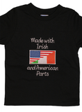 Made with Irish and American Parts Baby and Toddler Onesie/Shirt