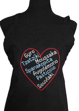 Greek Food Apron