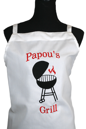 Papou's Grill English Apron