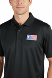 Greek-American Flag Unisex Polo Shirt