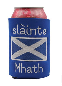 Scottish Slainte Mhath Embroidered Can Cooler