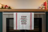 White Christmas Tea Towel