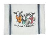 Pumpkin Spice Cow Tea Towel
