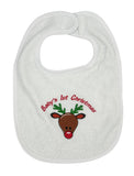 Baby's 1st Christmas Baby Bib