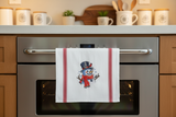 Let it Snowman Tea Towel