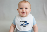 Virginia Greek Baby Bib