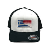 Greek-American Flag Trucker Cap