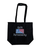 Split Personality Greek-American Tote Bag