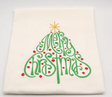 Merry Christmas Tree Tea Towel