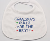 Grandma's Rules are the Best Baby Bib