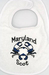 Maryland Scot Baby Bib