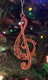 Treble Clef FSL Ornament