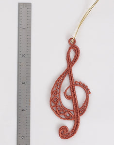 Treble Clef FSL Ornament