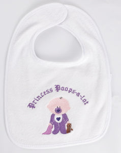 Princess Poops-a-lot Baby Bib