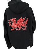 Welsh Dragon Full Zip Hoodie Sweatshirt